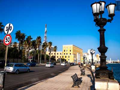 Bari, la zona della Rai